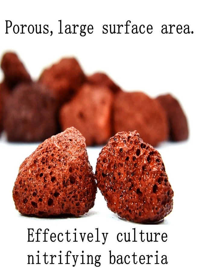 BCQLI 400g Sphere Bio-Filter Media for Marine and Freshwater Aquariums, Red Volcanic Rock - Image 3